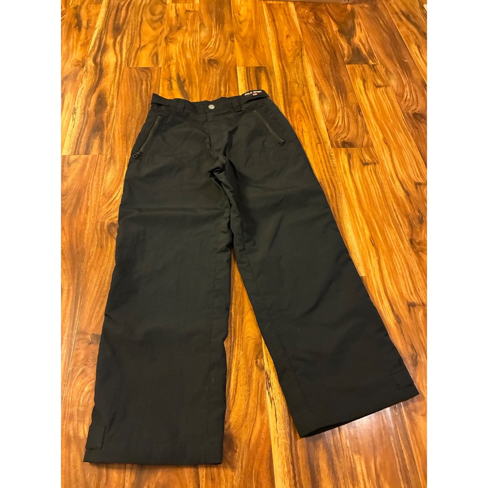 Vintage Polo Sport Ralph Lauren Black Technical Pants Gorpcore Tactical 27x24